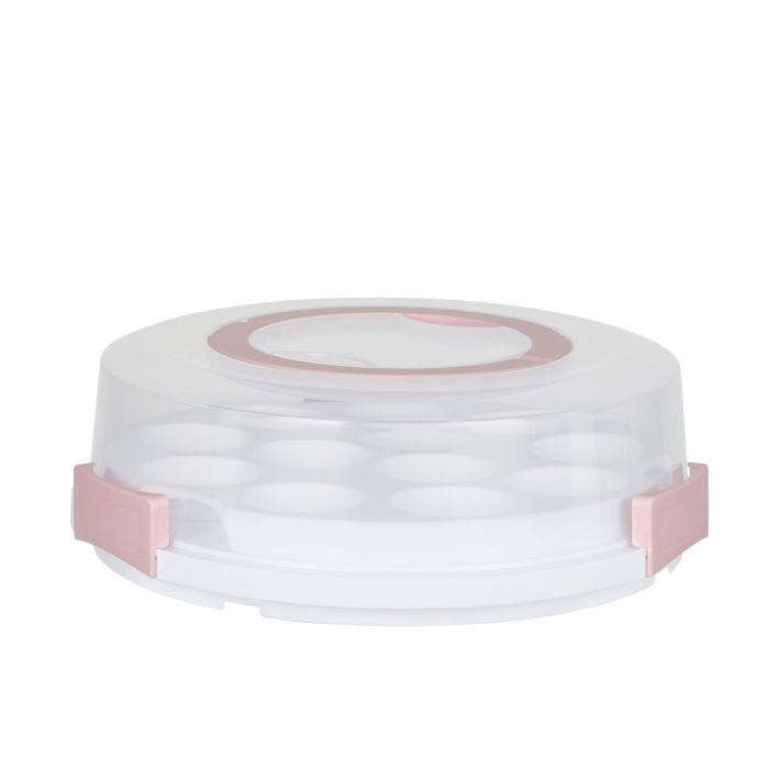 2 in 1 Round Cake and Cupcake Carrier 36x36x11.5cm-Kitchenware-Davis & Waddell-The Bay Room