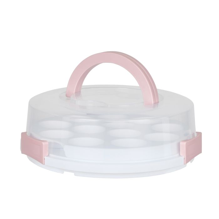 2 in 1 Round Cake and Cupcake Carrier 36x36x11.5cm-Kitchenware-Davis & Waddell-The Bay Room
