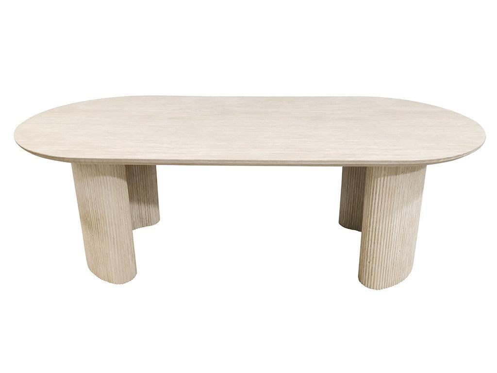 200cm Meyer Dining Table - Travertine-Furniture-Robert Mark-The Bay Room