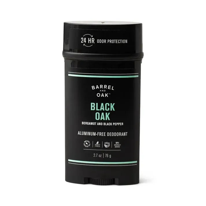 24-Hour Deodorant 76g - Black Oak-Beauty & Well-Being-Barrel & Oak-The Bay Room