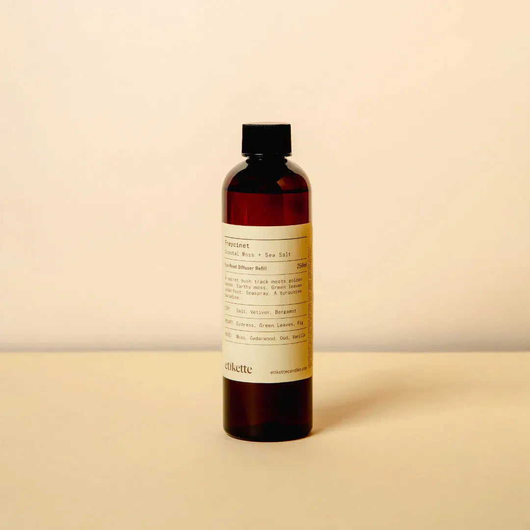 250ml Eco Reed Diffuser Refill - Asst Fragrances-Candles & Fragrances-Etikette-Freycinet-The Bay Room