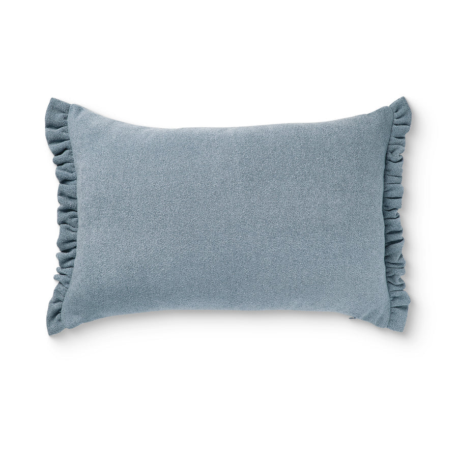 Willa Soft Blue Frill Cushion 40x60cm