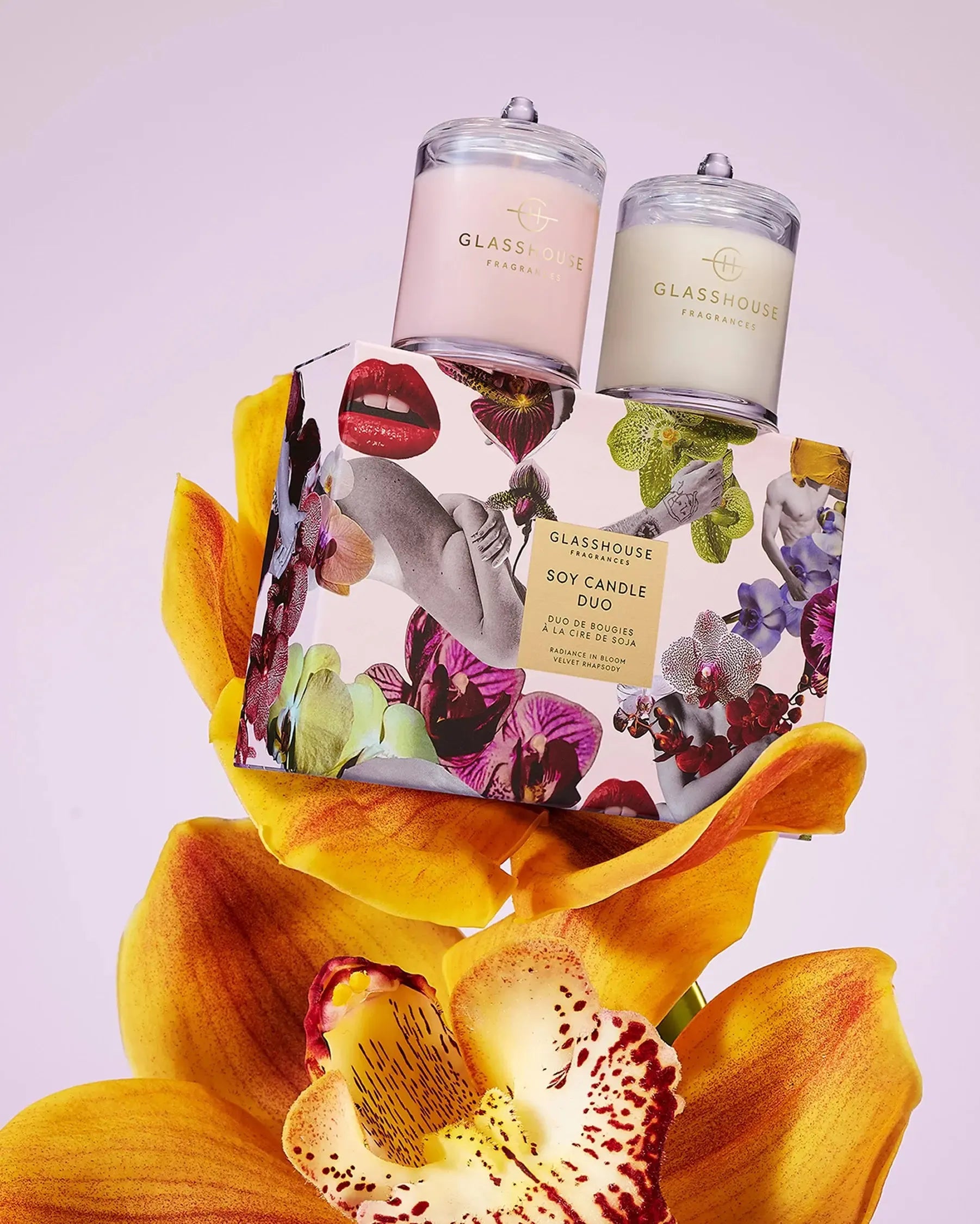 2x200g Candle Duo - Mother's Day - Radiance In Bloom & Velvet Rhapsody-Glasshouse-The Bay Room
