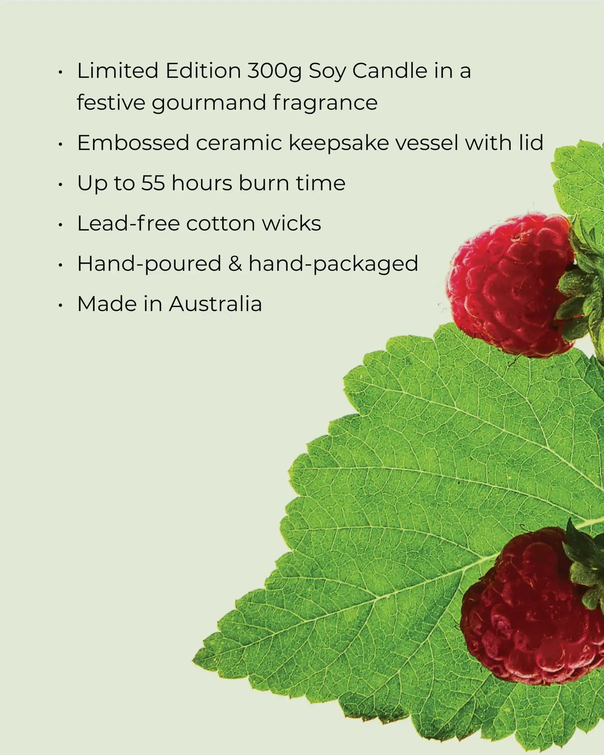 300g Candle - Raspberry & Rhubarb-Christmas-Circa-The Bay Room