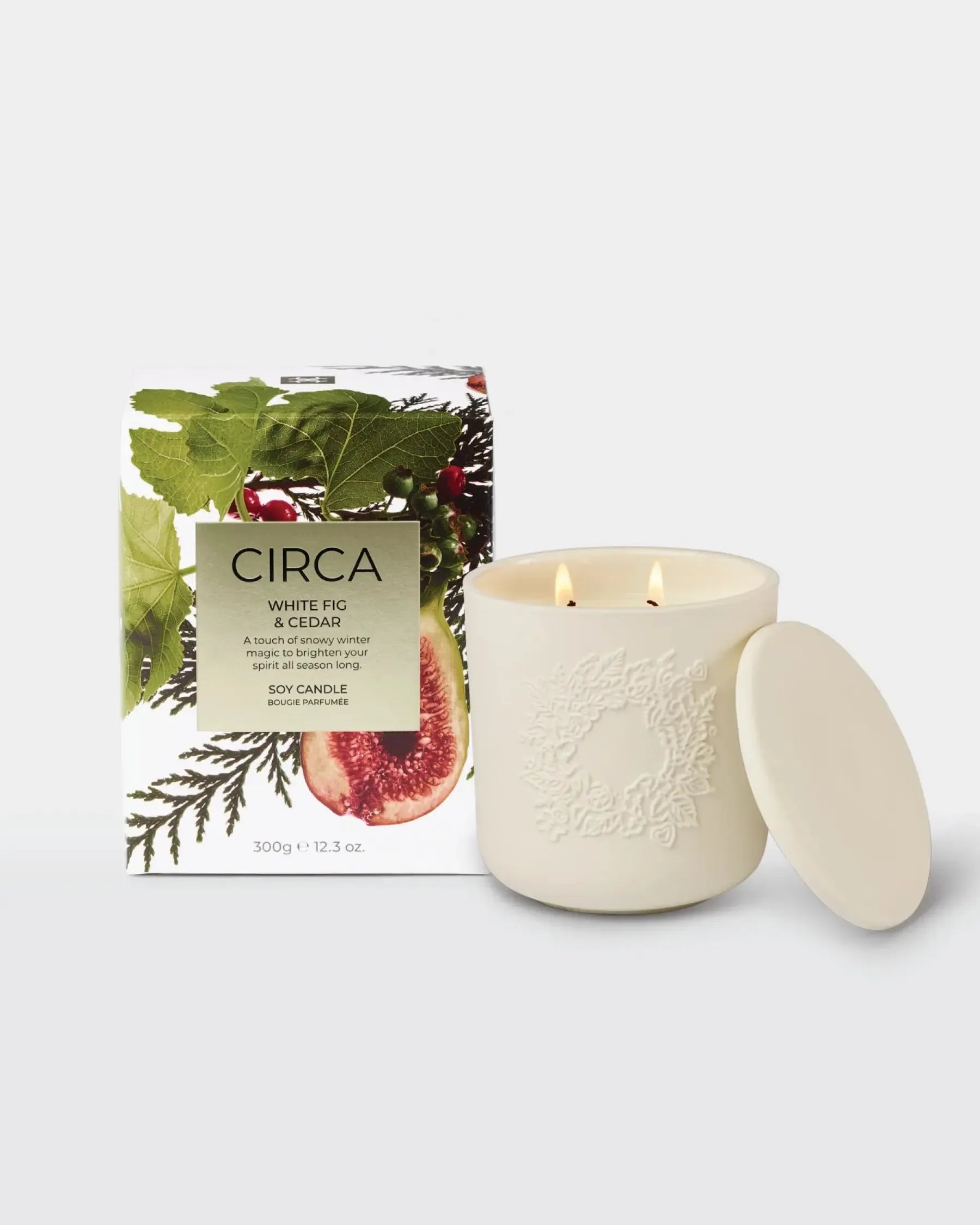 300g Candle - White Fig & Cedar-Christmas-Circa-The Bay Room