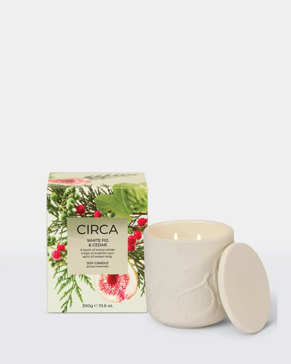 300g Candle - White Fig & Cedar-Christmas-Circa-The Bay Room