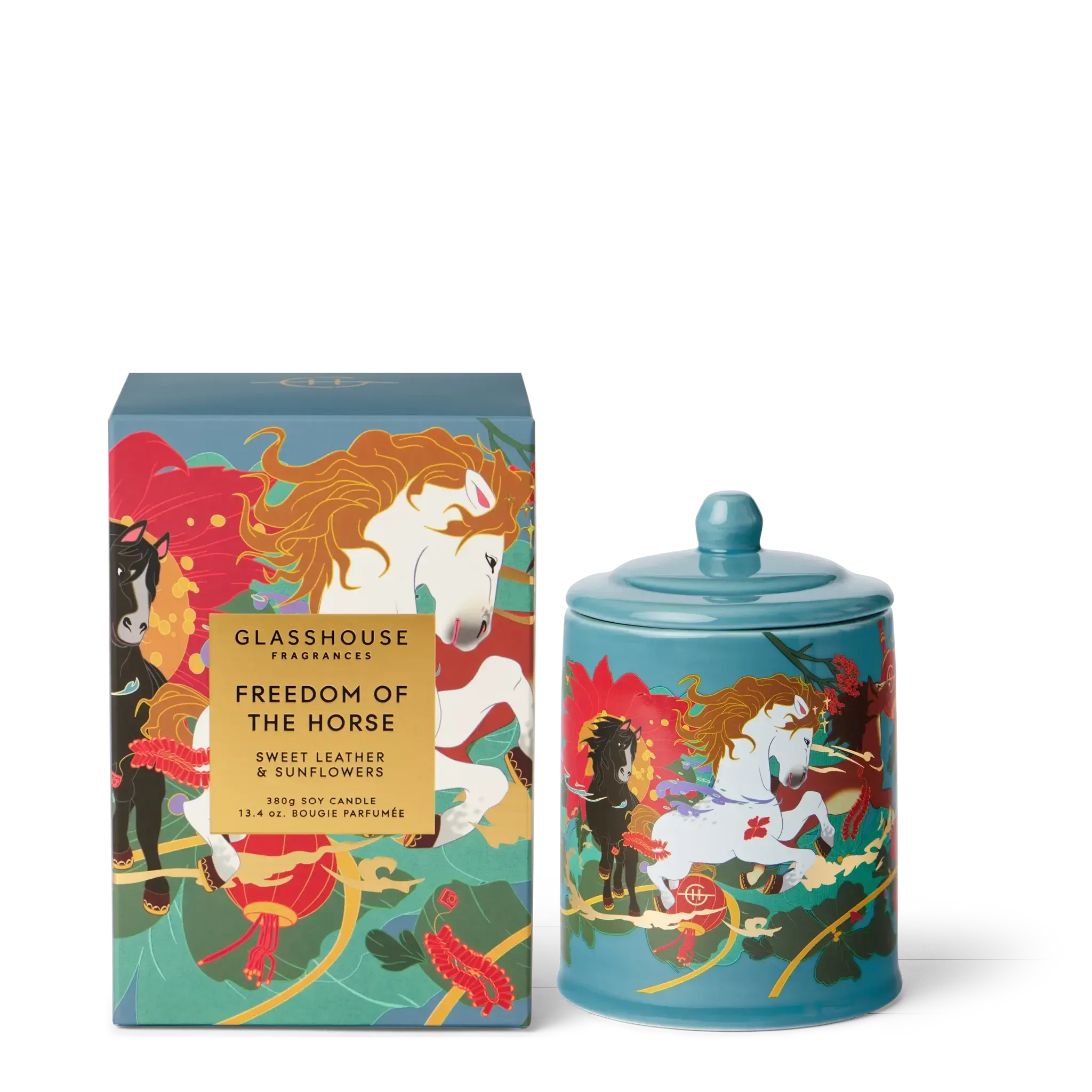 380g Candle - Freedom of the Horse-Candles & Fragrances-Glasshouse-The Bay Room