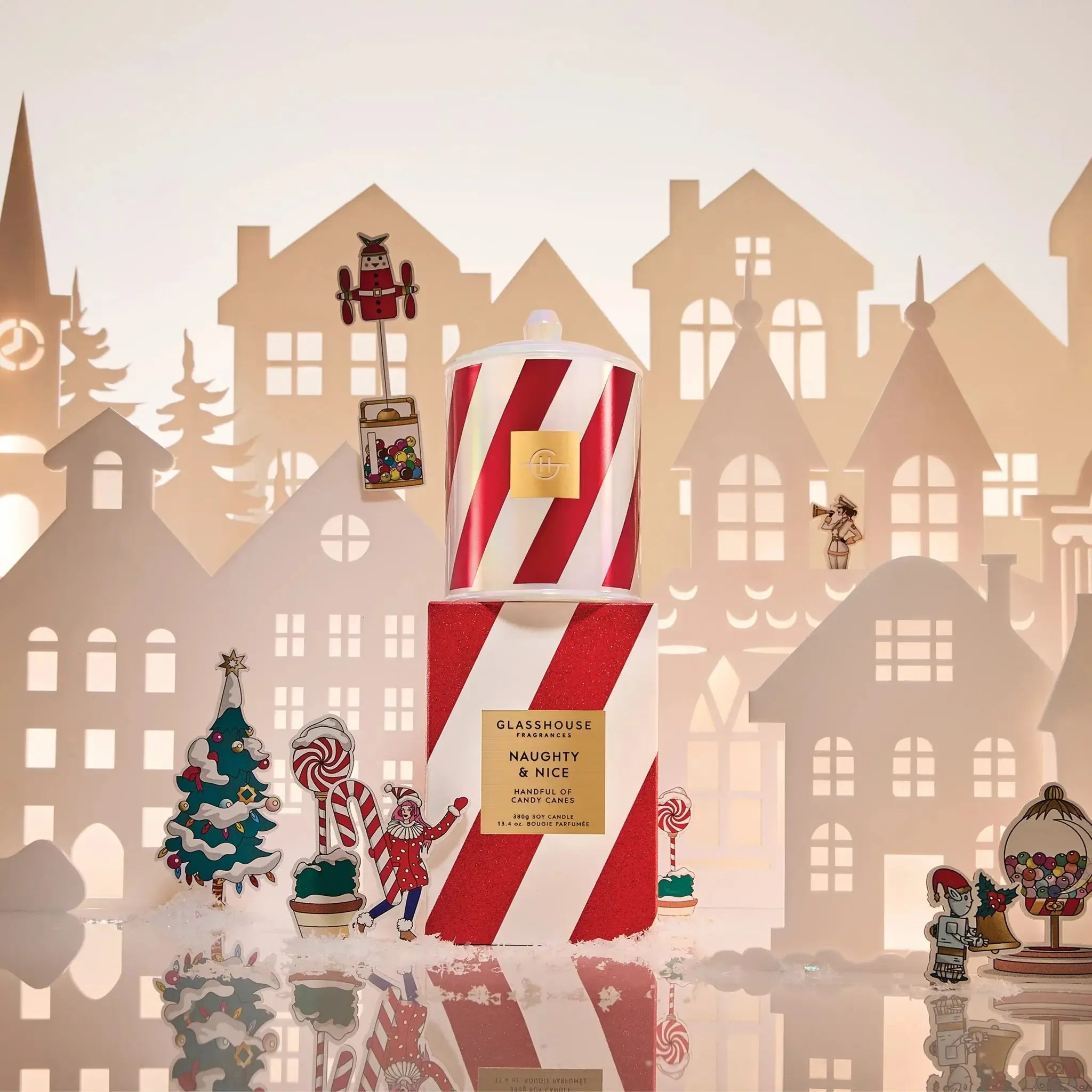 380g Candle - Naughty & Nice-Christmas-Glasshouse-The Bay Room