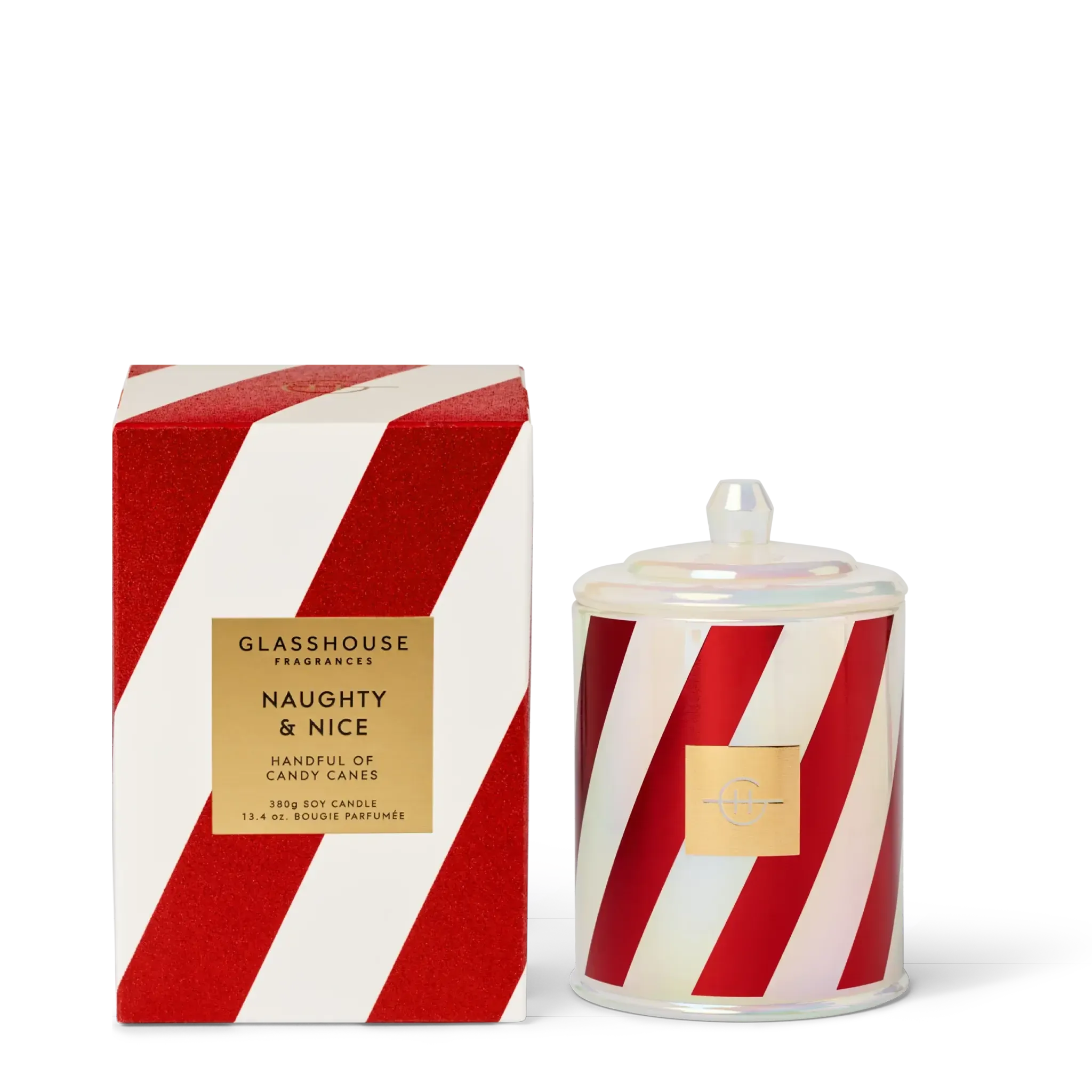380g Candle - Naughty & Nice-Christmas-Glasshouse-The Bay Room