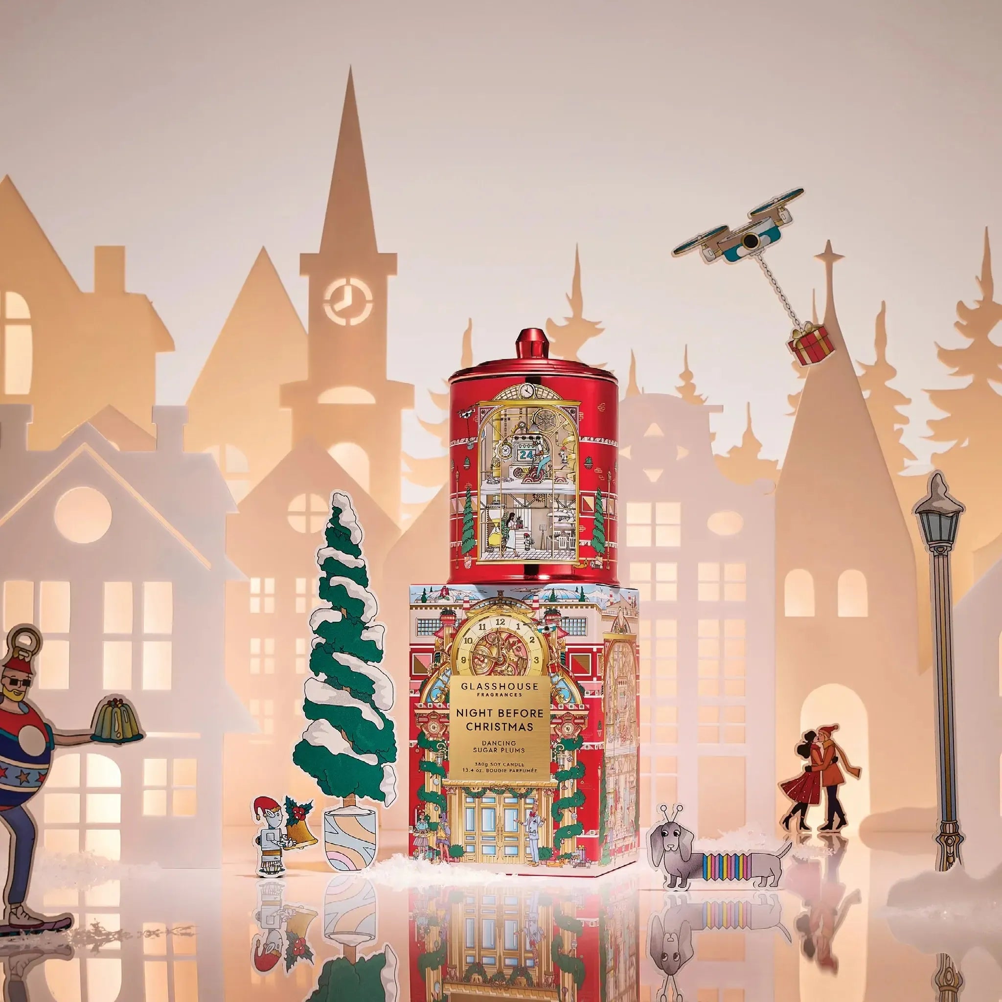 380g Candle - Night Before Christmas-Christmas-Glasshouse-The Bay Room