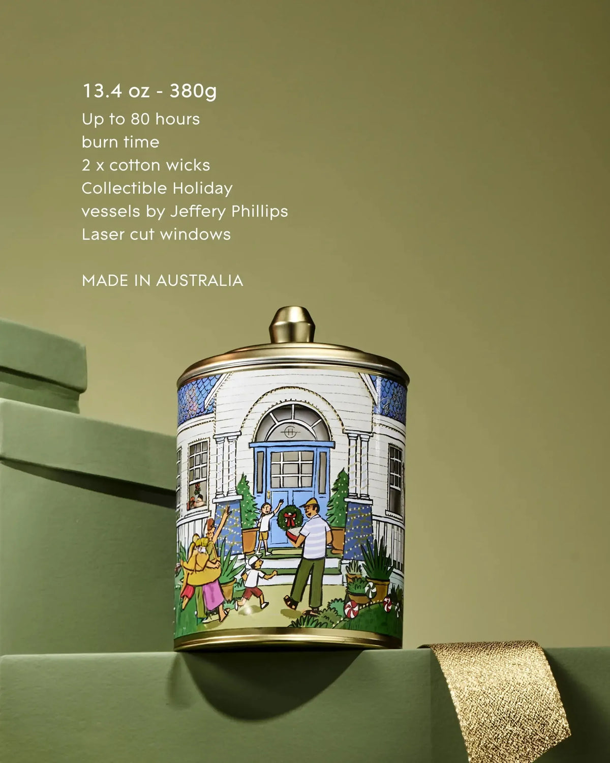 380g Candle - Under The Mistletoe-Christmas-Glasshouse-The Bay Room