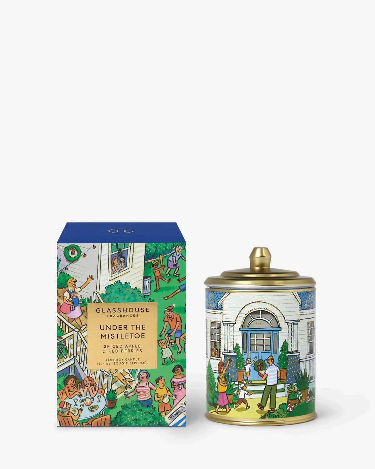 380g Candle - Under The Mistletoe-Christmas-Glasshouse-The Bay Room