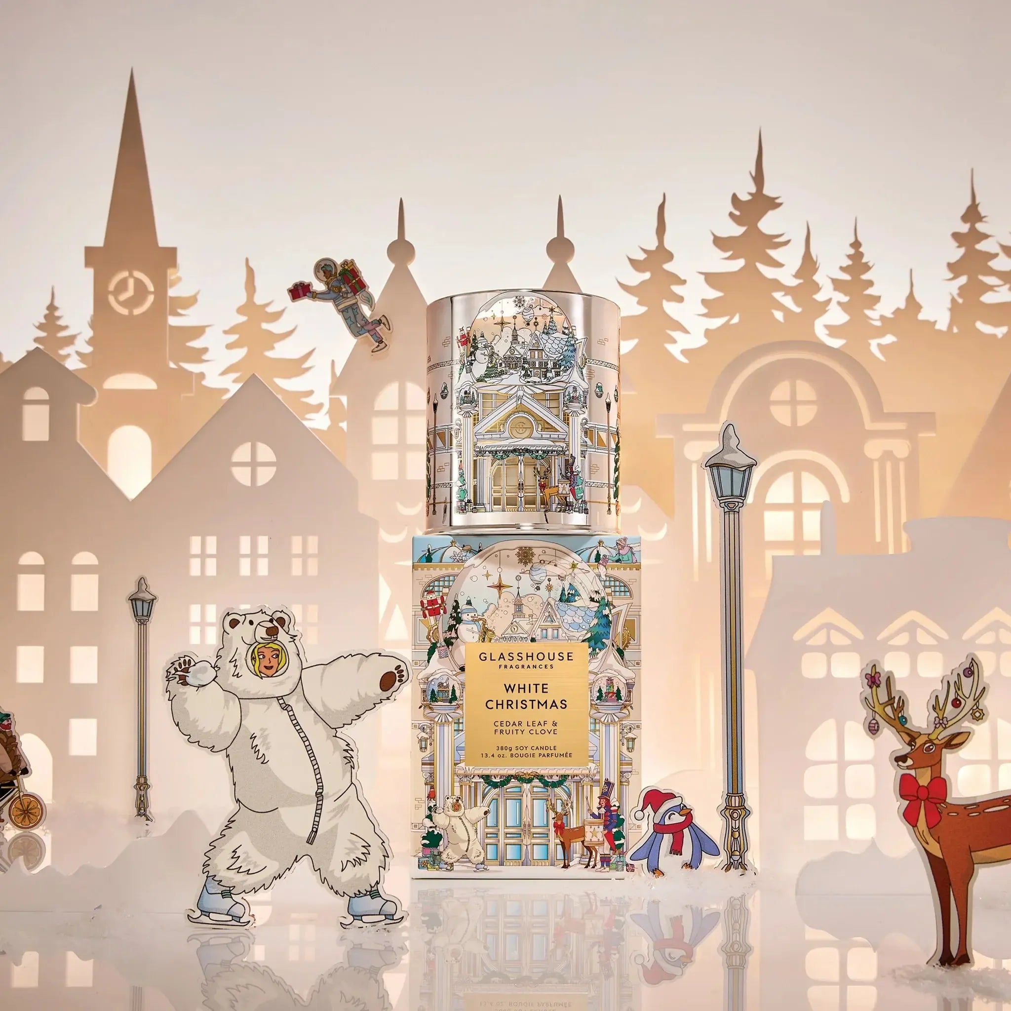 380g Candle - White Christmas-Christmas-Glasshouse-The Bay Room