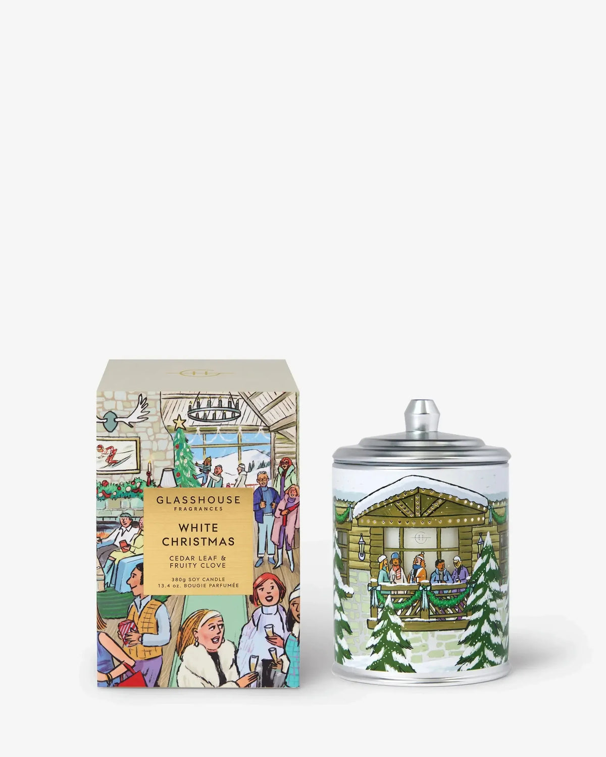 380g Candle - White Christmas-Christmas-Glasshouse-The Bay Room