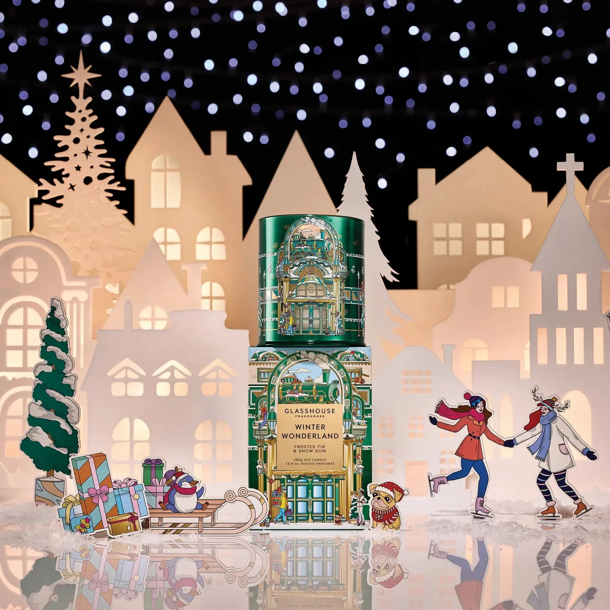 380g Candle - Winter Wonderland-Christmas-Glasshouse-The Bay Room