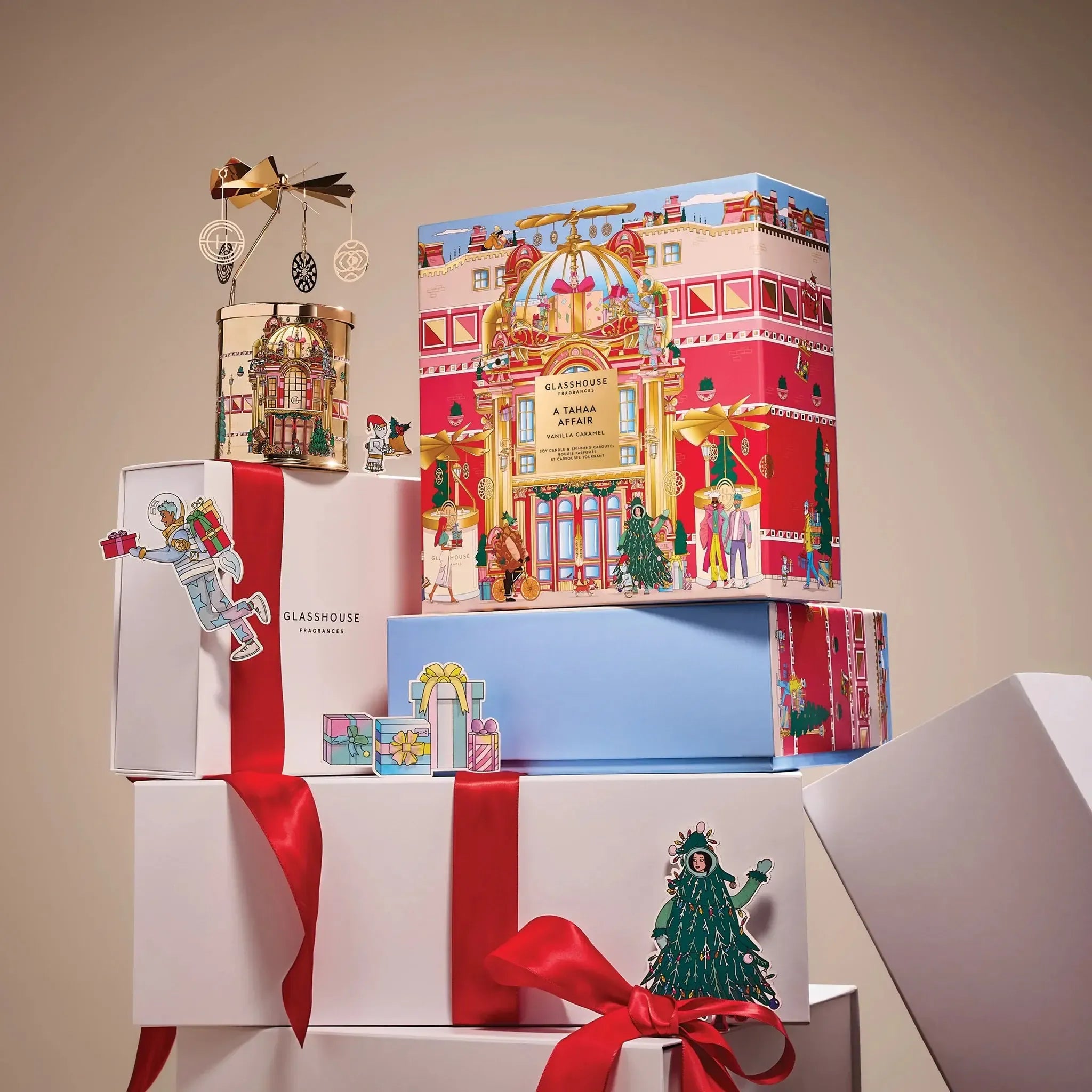 380g Candle with Spinning Carousel Gift Set - A Tahaa Affair-Christmas-Glasshouse-The Bay Room