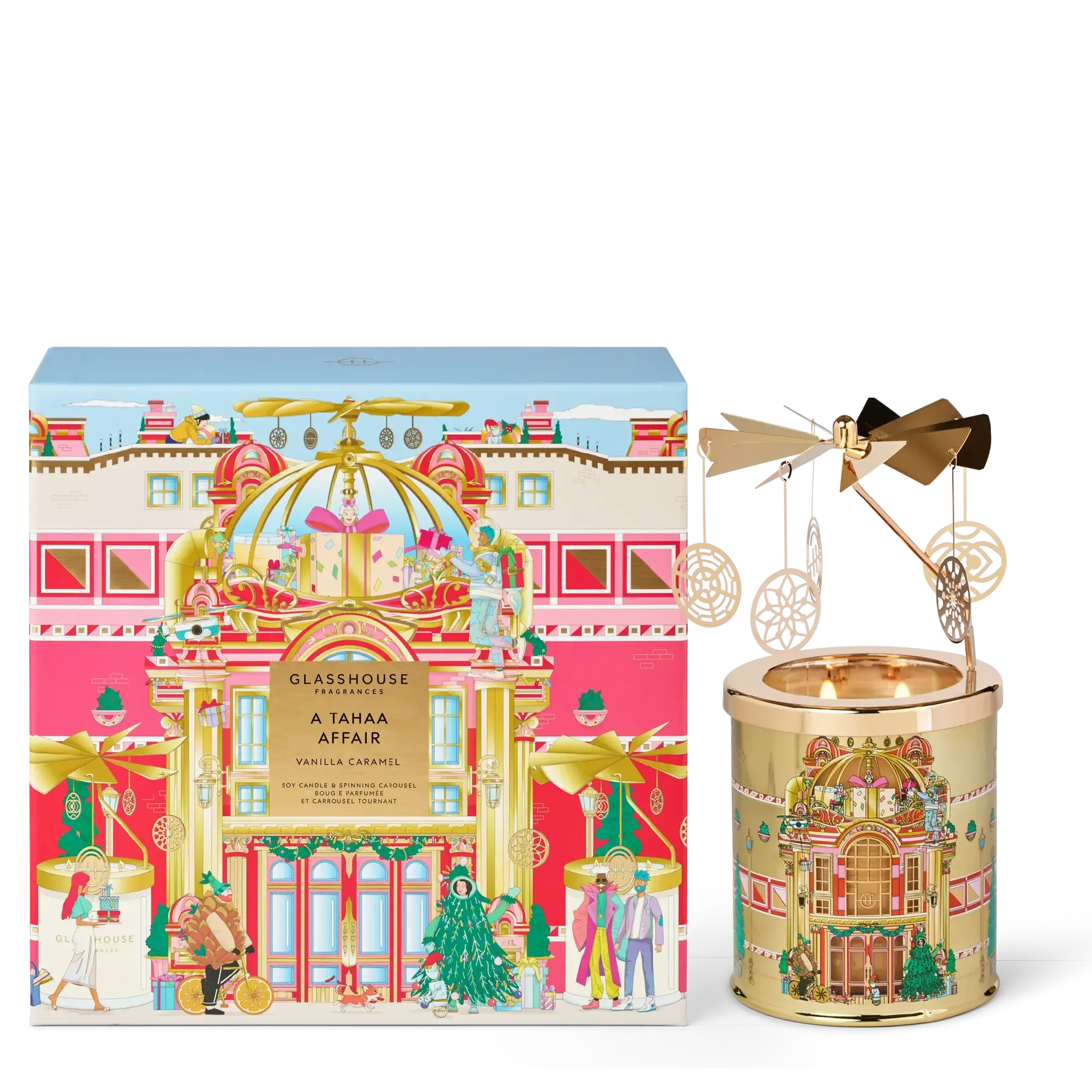 380g Candle with Spinning Carousel Gift Set - A Tahaa Affair-Christmas-Glasshouse-The Bay Room