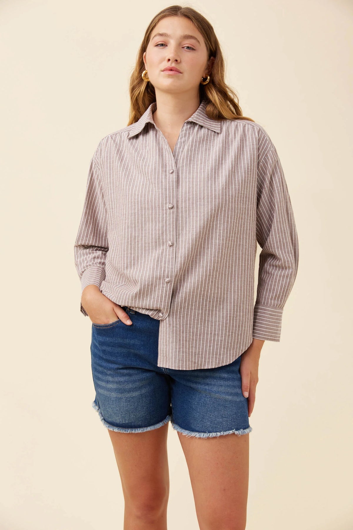 Lyndell Shirt - Taupe