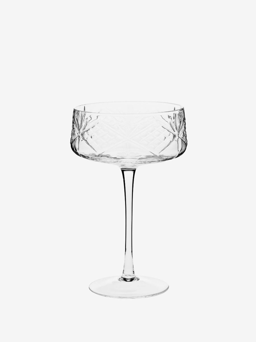 4pce Coupe Glass Set Jonnie Traditional Clear-Dining & Entertaining-Hottie-The Bay Room