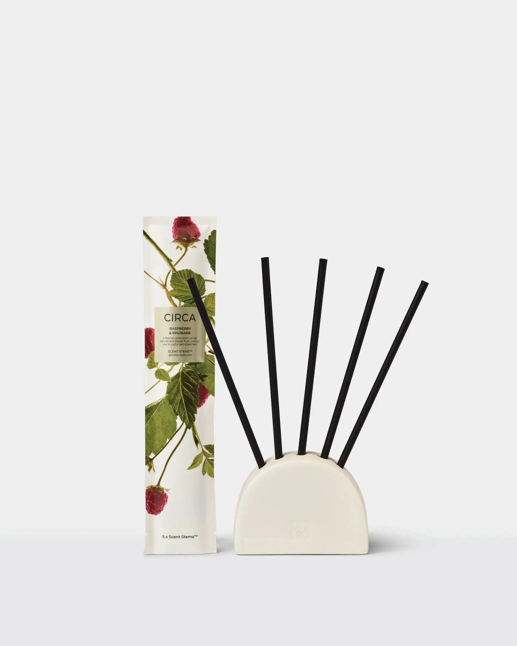 5 Replacement Scent Stems - Raspberry & Rhubarb-Christmas-Circa-The Bay Room