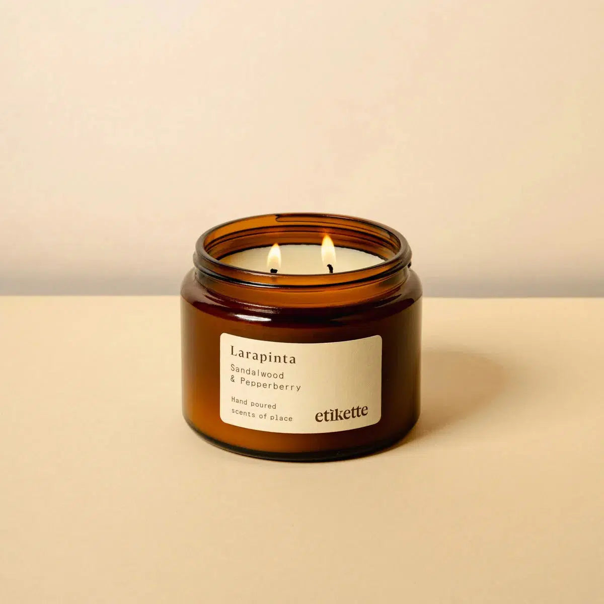 500ml Double Wick Soy Candle - Asst Fragrances-Candles & Fragrances-Etikette-Larapinta-The Bay Room
