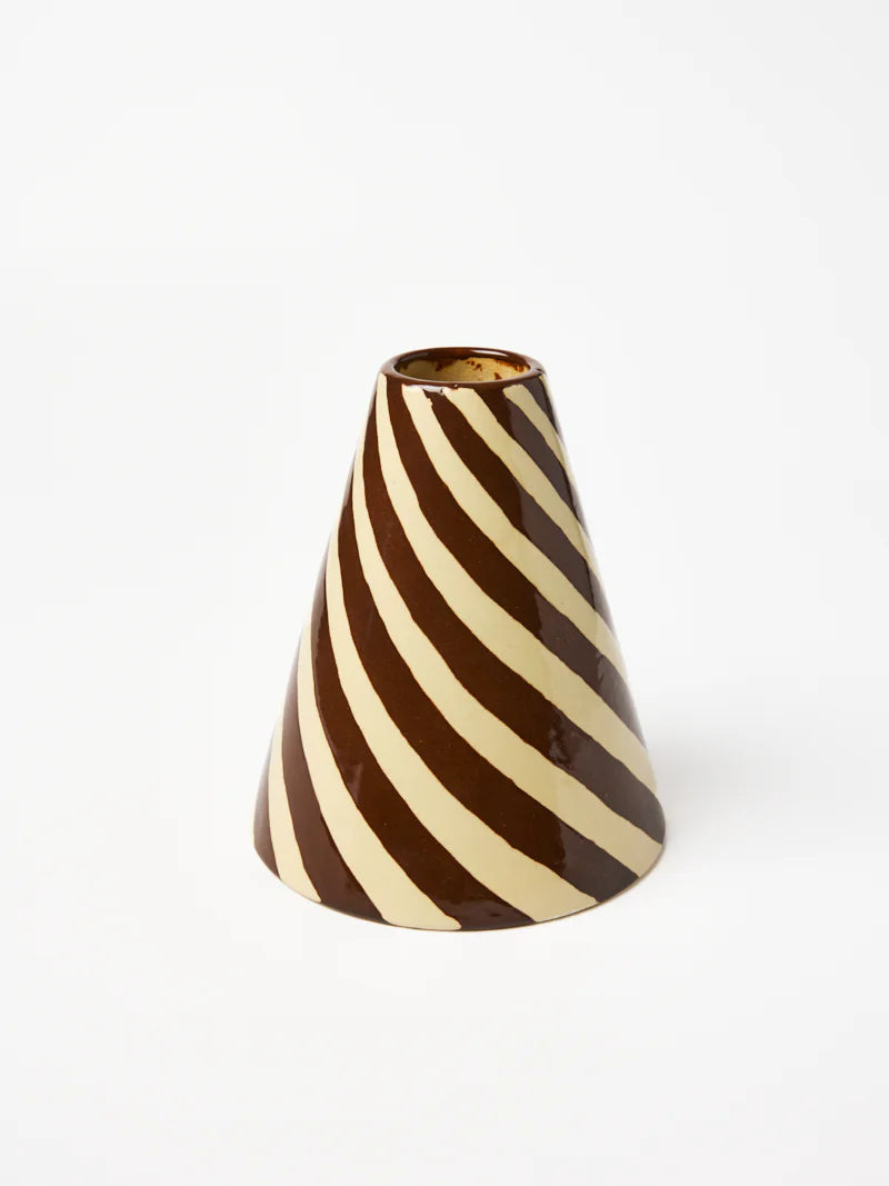 Jester Vase Chocolate Swirl