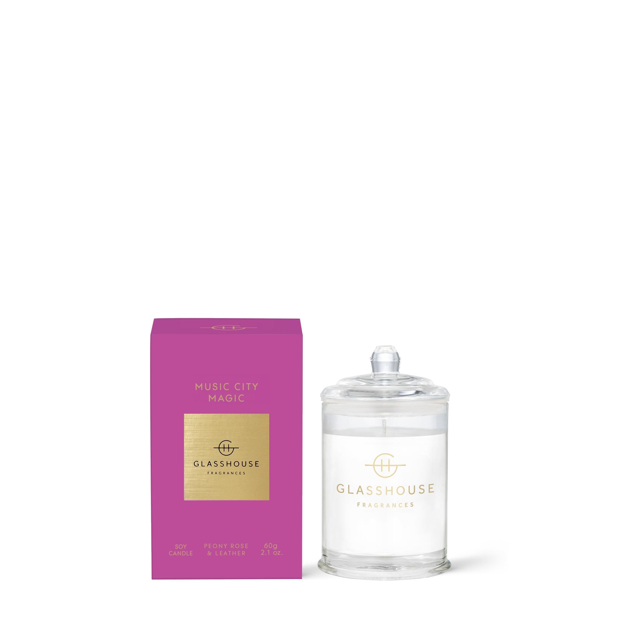 60g Soy Candle - Asst Fragrances-Candles & Fragrances-Glasshouse-Music City Magic-The Bay Room
