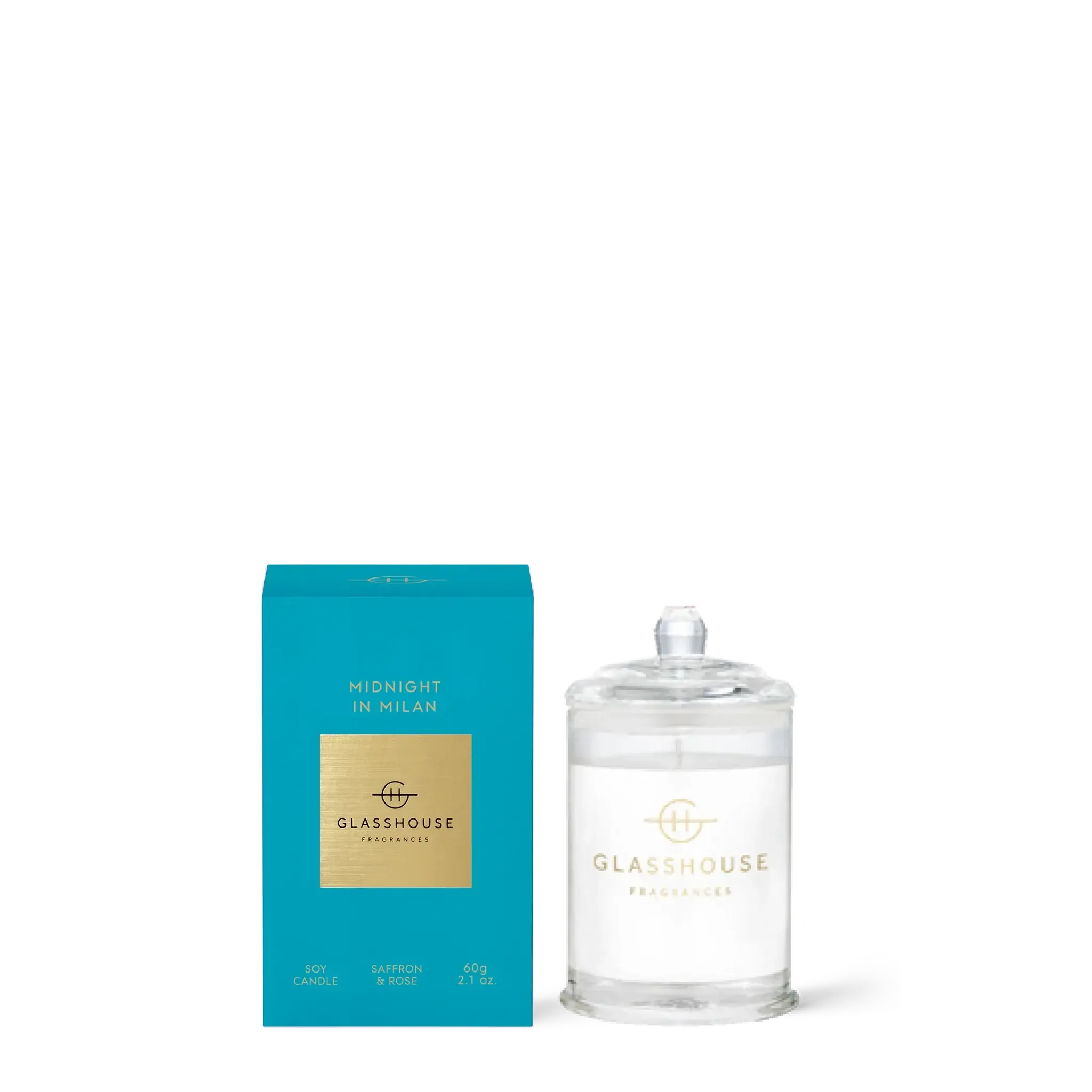 60g Soy Candle - Asst Fragrances-Candles & Fragrances-Glasshouse-Midnight In Milan-The Bay Room