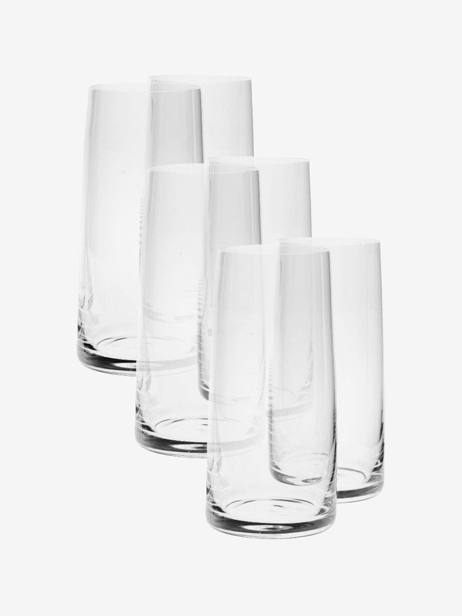 6pce High Ball Glass Set Frankie Clear-Dining & Entertaining-Hottie-The Bay Room