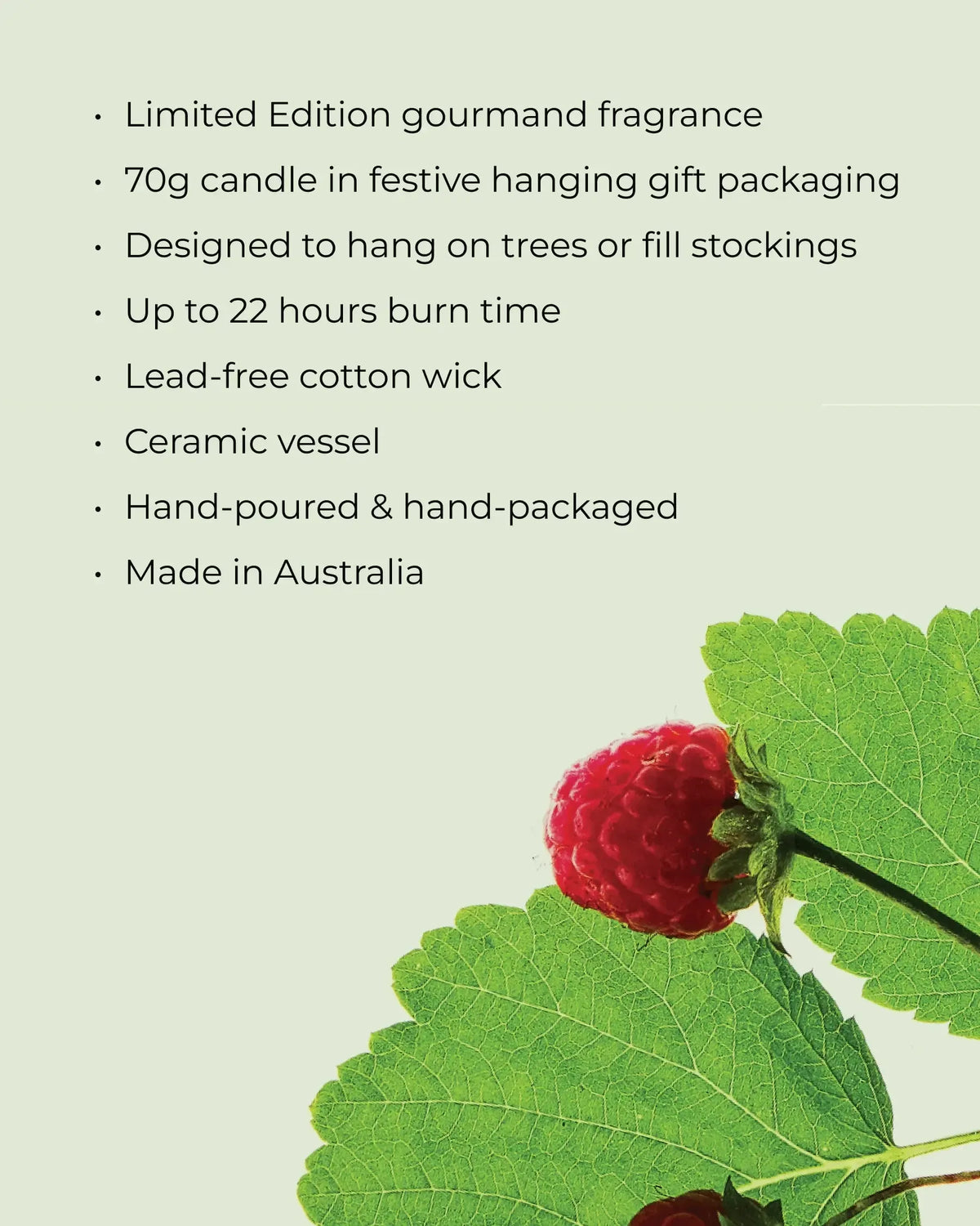 70g Bauble Candle - Raspberry & Rhubarb-Christmas-Circa-The Bay Room