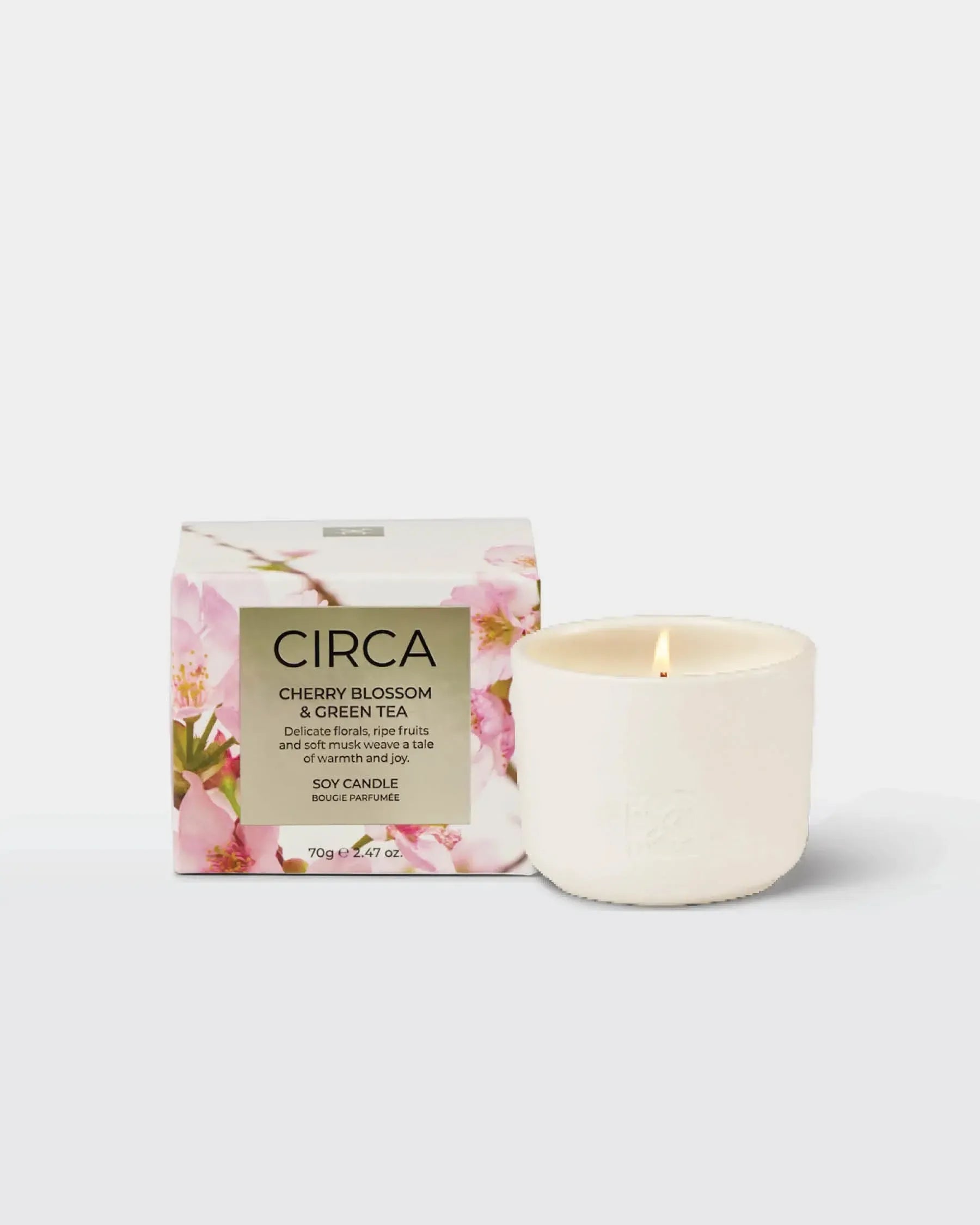 70g Candle - Mother's Day - Cherry Blossom & Green Tea-Circa-The Bay Room
