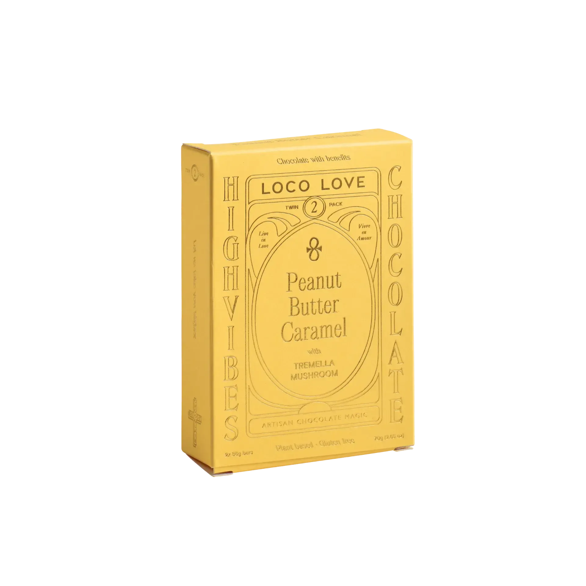 70g Twin Peanut Butter Caramel-Gourmet Food & Drink-Loco Love-The Bay Room