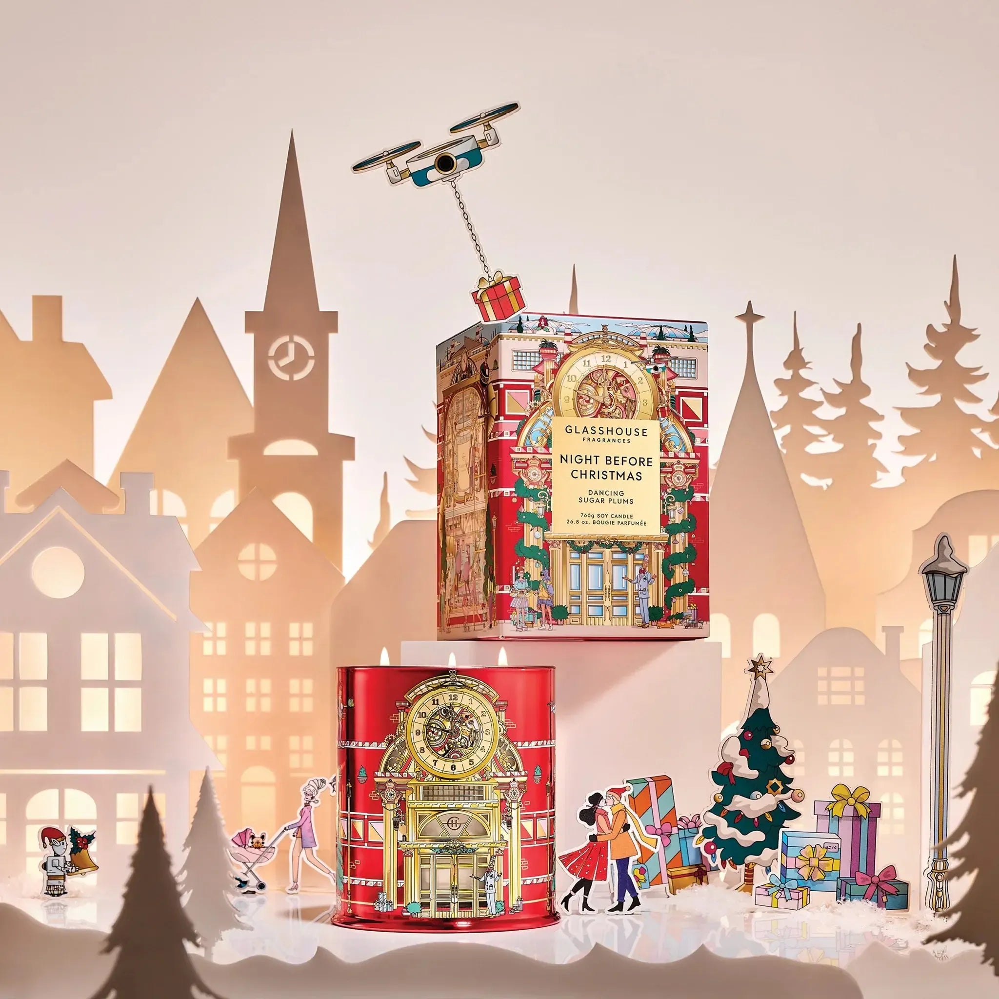 760g Candle - Night Before Christmas-Christmas-Glasshouse-The Bay Room