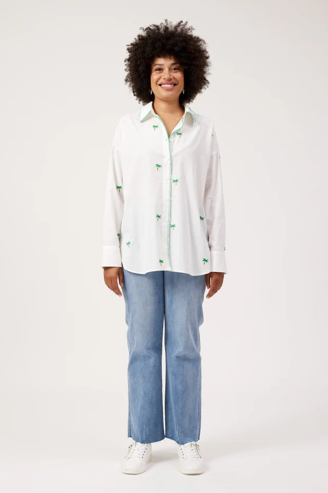 Mauritius Embroidered Shirt - White