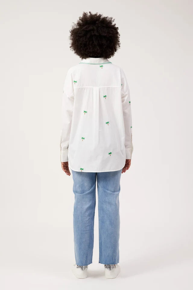 Mauritius Embroidered Shirt - White