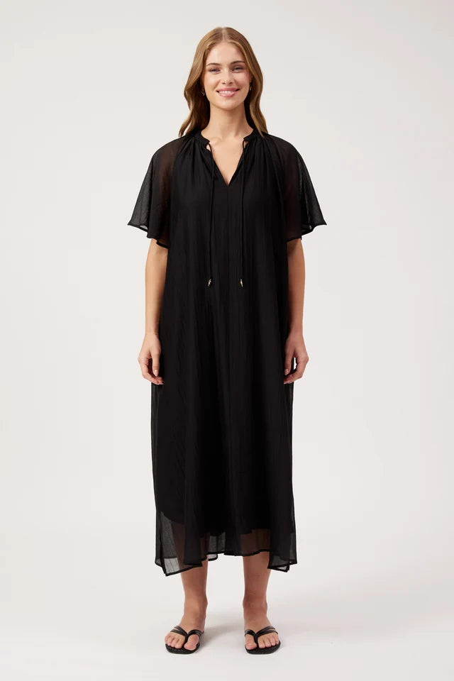 Kenya Midi Dress - Black