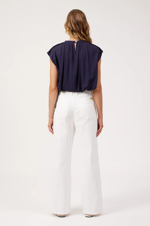 Positano Top - Navy