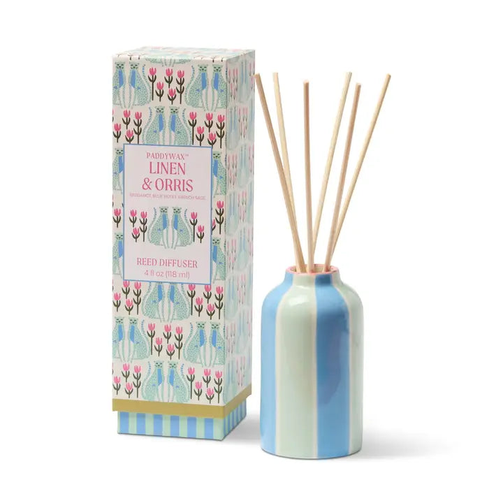 A Dopo 118ml Handpainted Diffuser - Linen & Orris