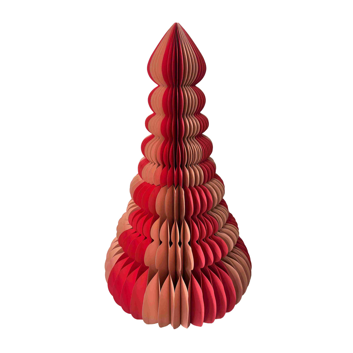 9 Tier Spliced Paper Tree 92x150cm Red/Pink-Christmas-Coast To Coast Home-The Bay Room