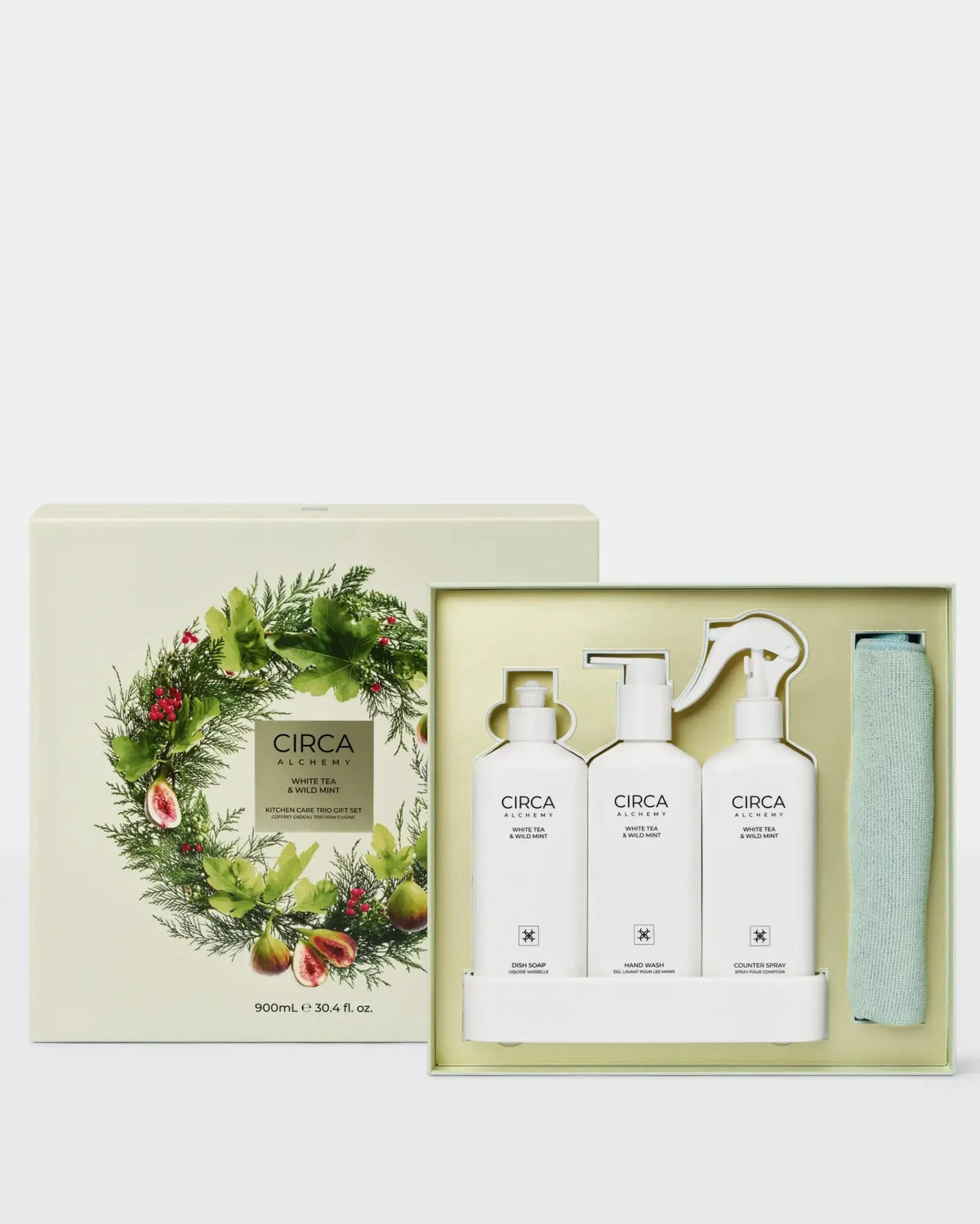 900ml Kitchen Trio Gift Set - White Tea & Wild Mint-Christmas-Circa-The Bay Room