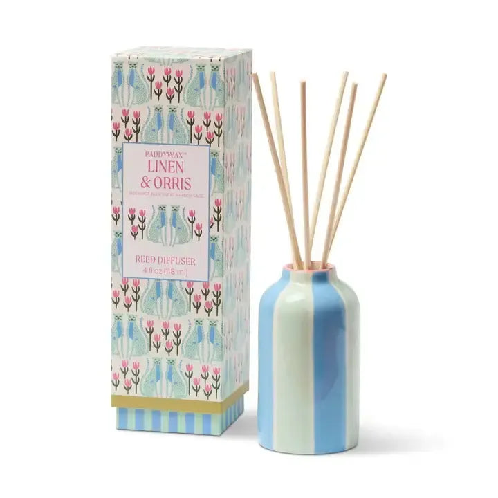 A Dopo 118ml Handpainted Diffuser - Linen & Orris-Candles & Fragrances-Paddywax-The Bay Room