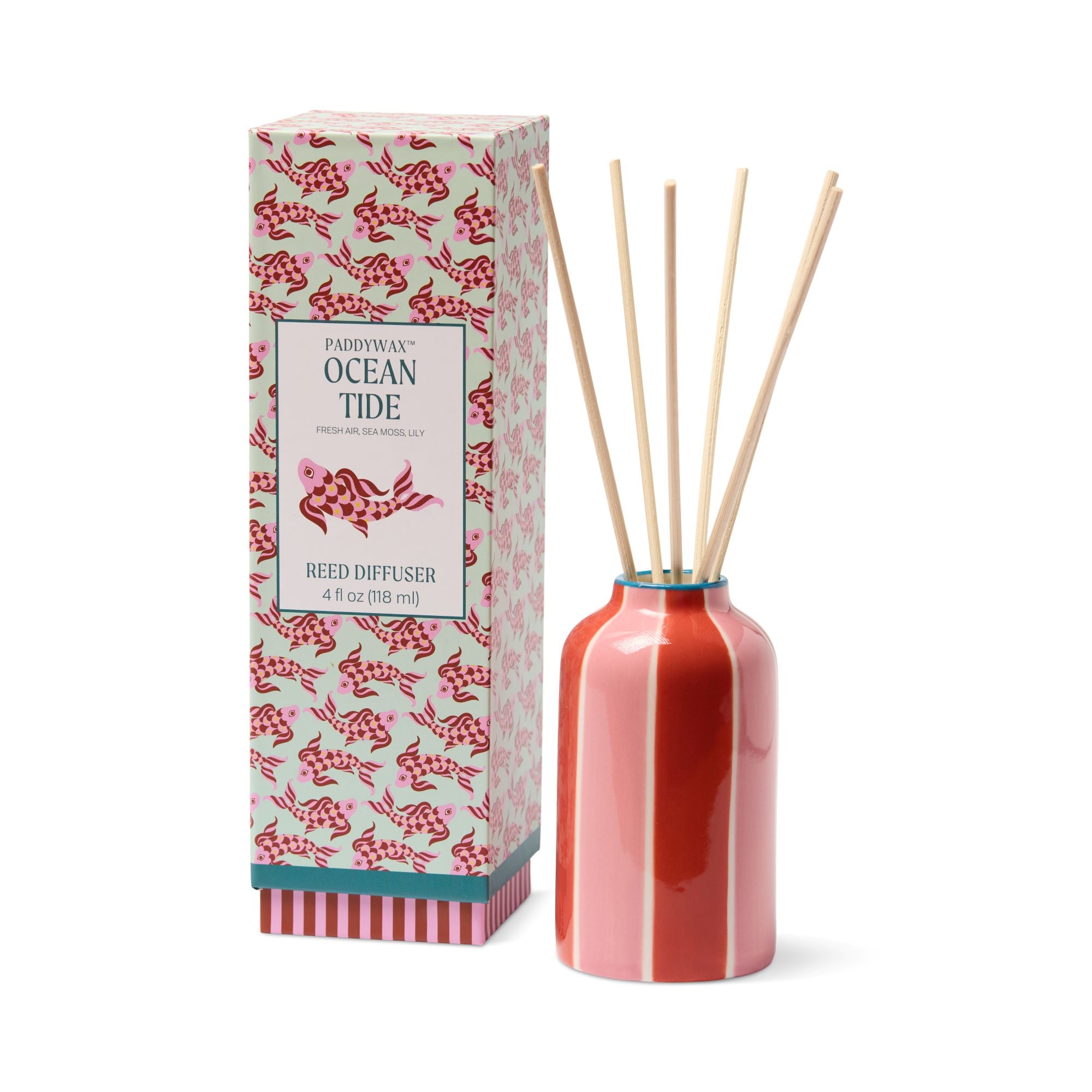A Dopo 118ml Handpainted Diffuser - Ocean Tide-Candles & Fragrances-Paddywax-The Bay Room