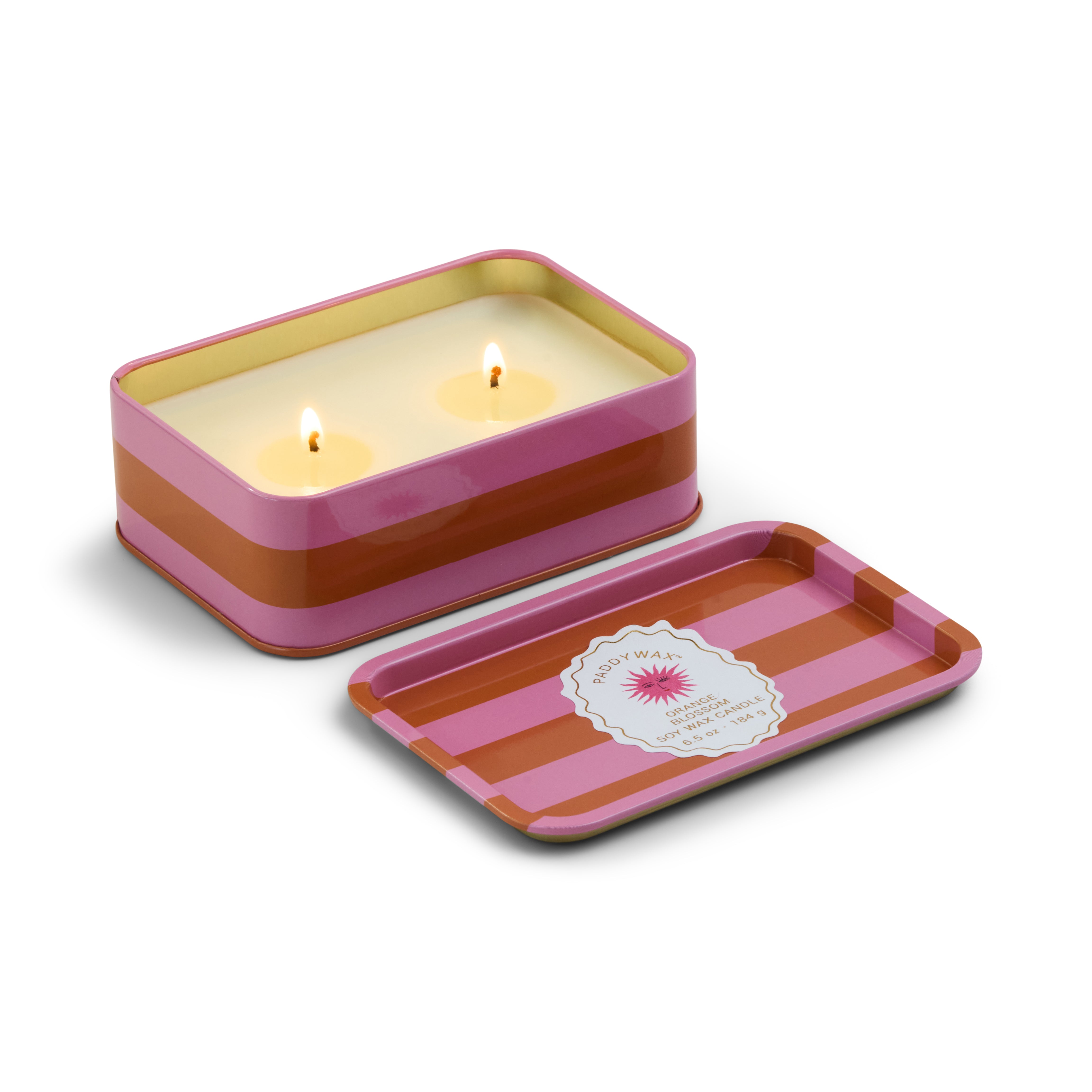 A Dopo 184g Printed Tin - Sun - Orange Blossom-Candles & Fragrances-Paddywax-The Bay Room