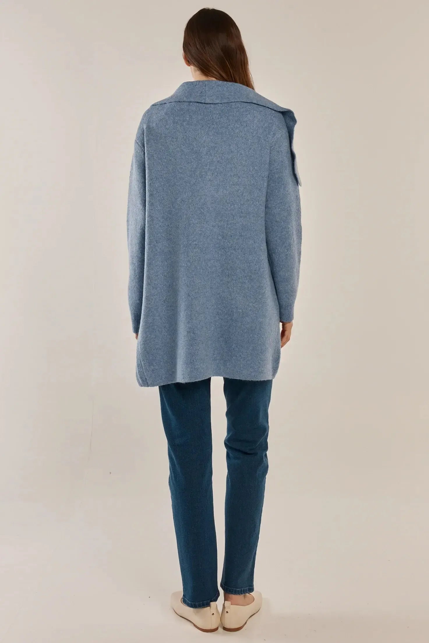 Abigail Cardigan - Cornflower Blue-Knitwear & Jumpers-Betty Basics-The Bay Room