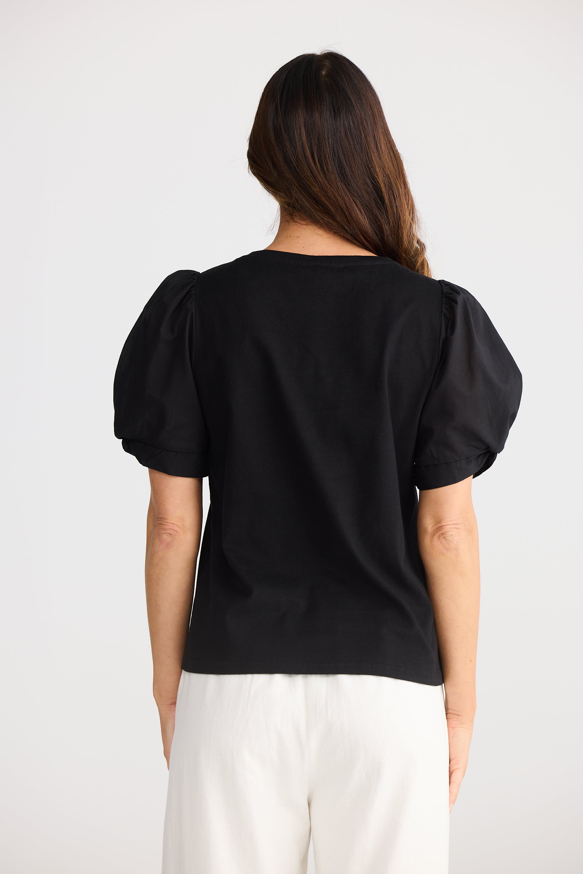 Abigail Tee - Black-Tops-Brave & True-The Bay Room