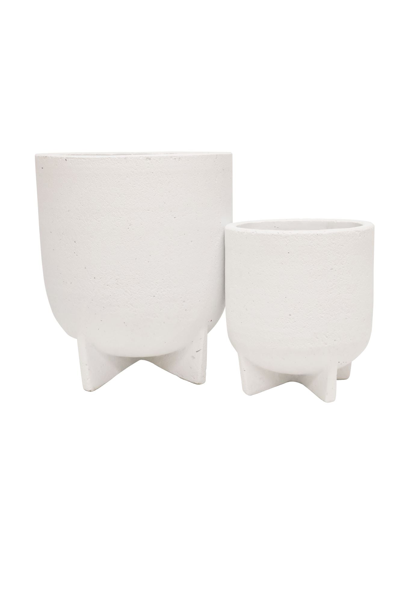 Adela Cement Pot-Pots, Planters & Vases-Banyan Home-The Bay Room
