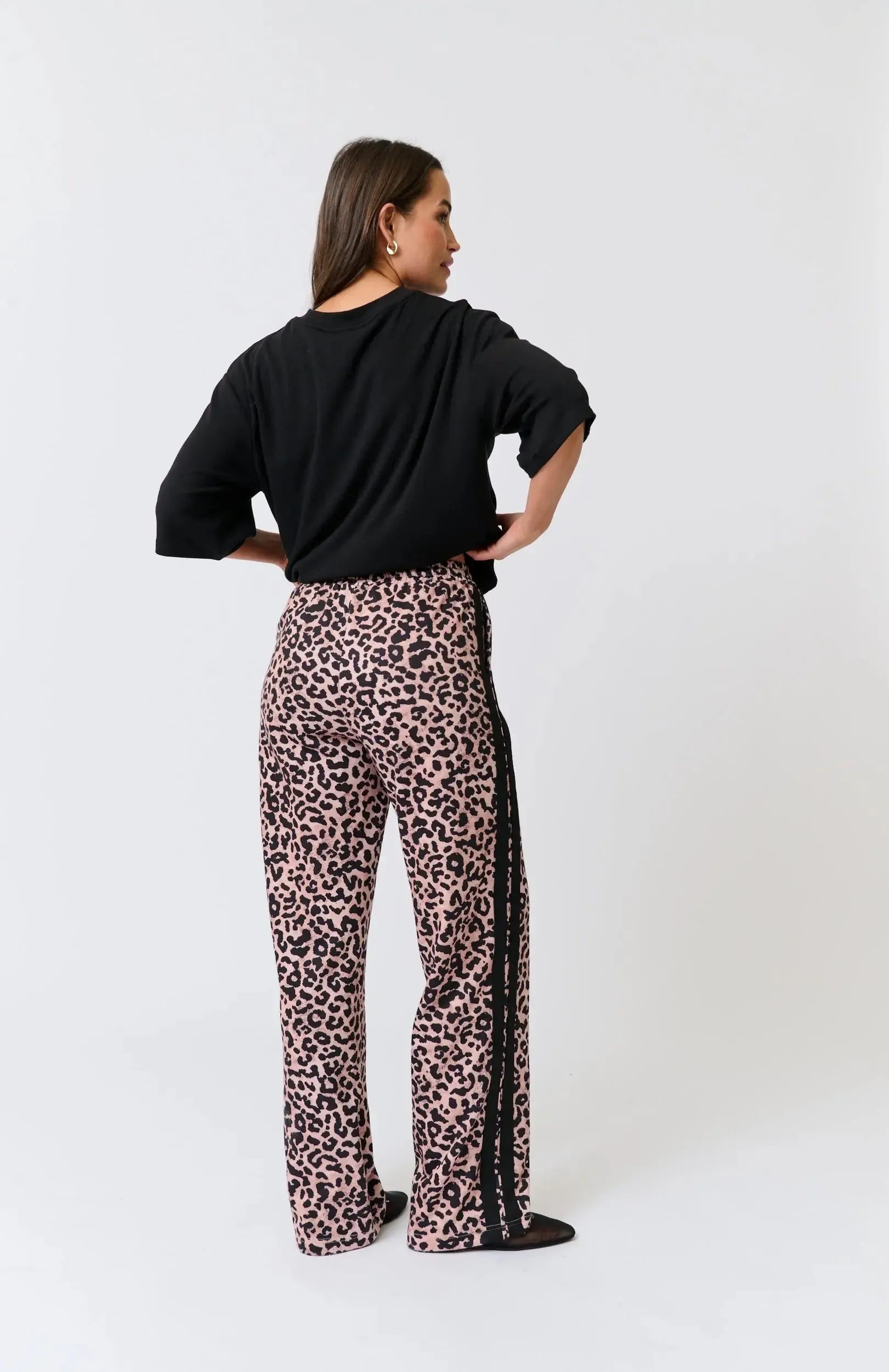 Adeline Pant - Neutral Leopard-Pants-Cartel & Willow-The Bay Room