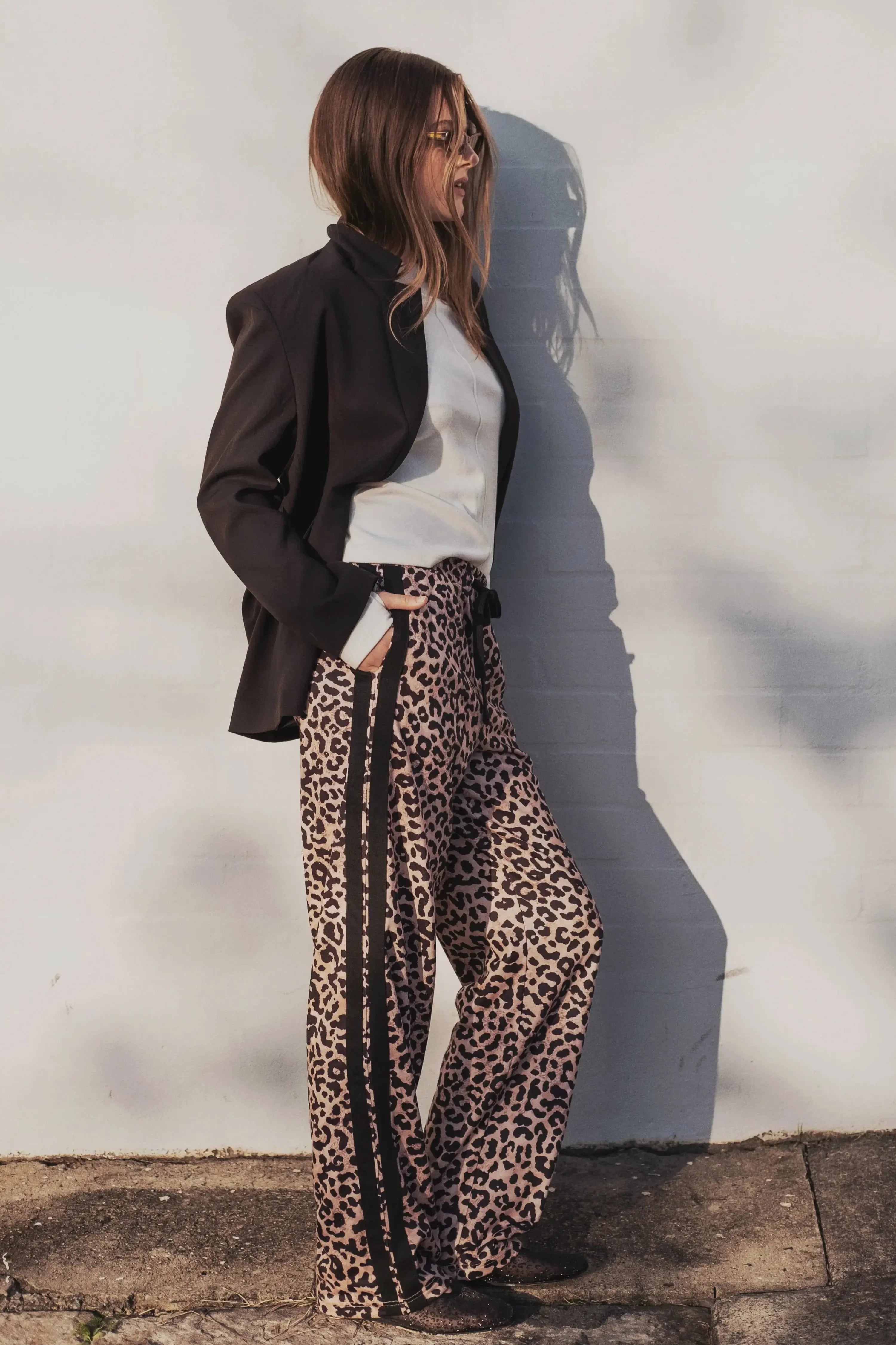 Adeline Pant - Neutral Leopard-Pants-Cartel & Willow-The Bay Room