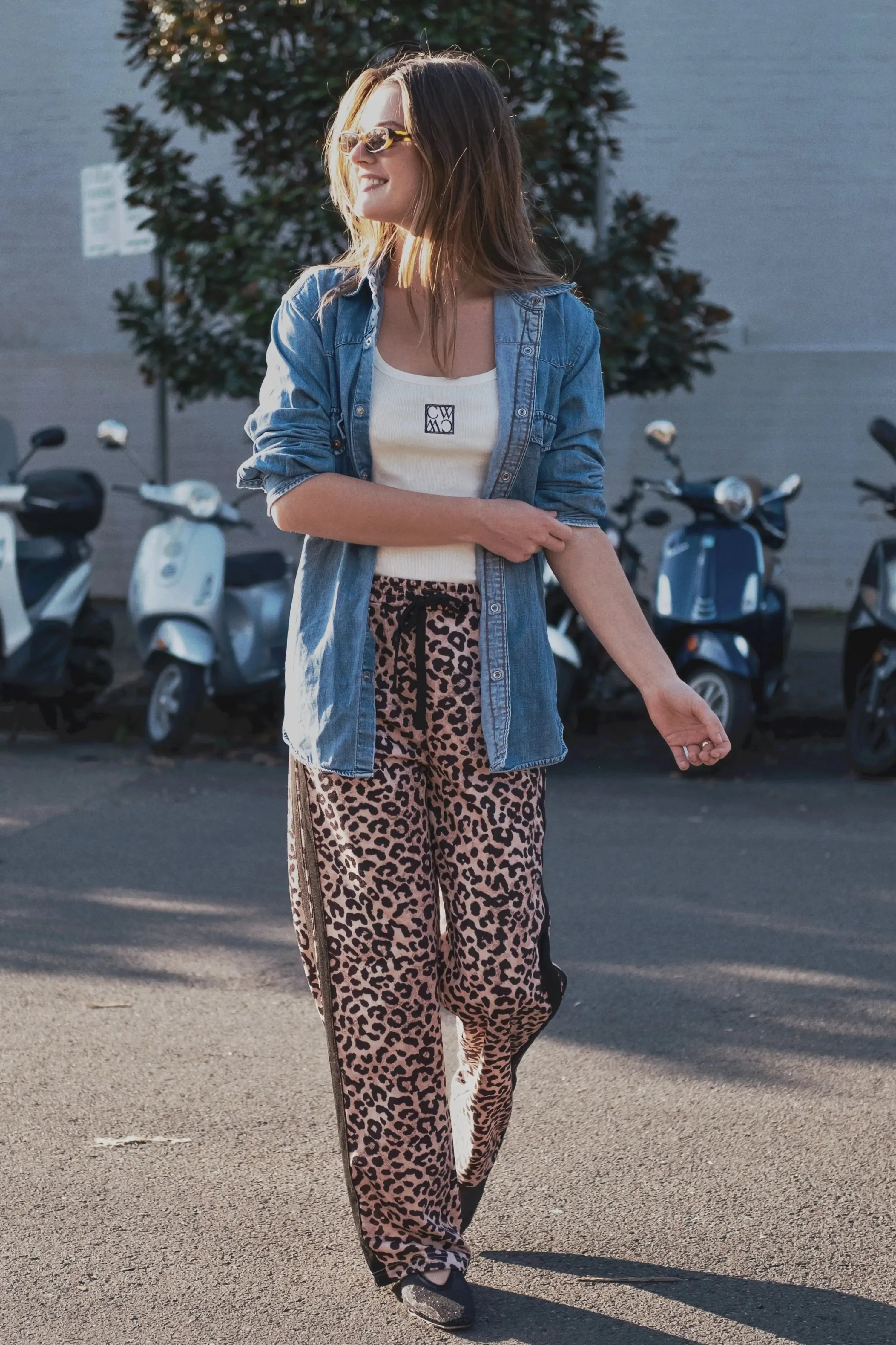 Adeline Pant - Neutral Leopard-Pants-Cartel & Willow-The Bay Room
