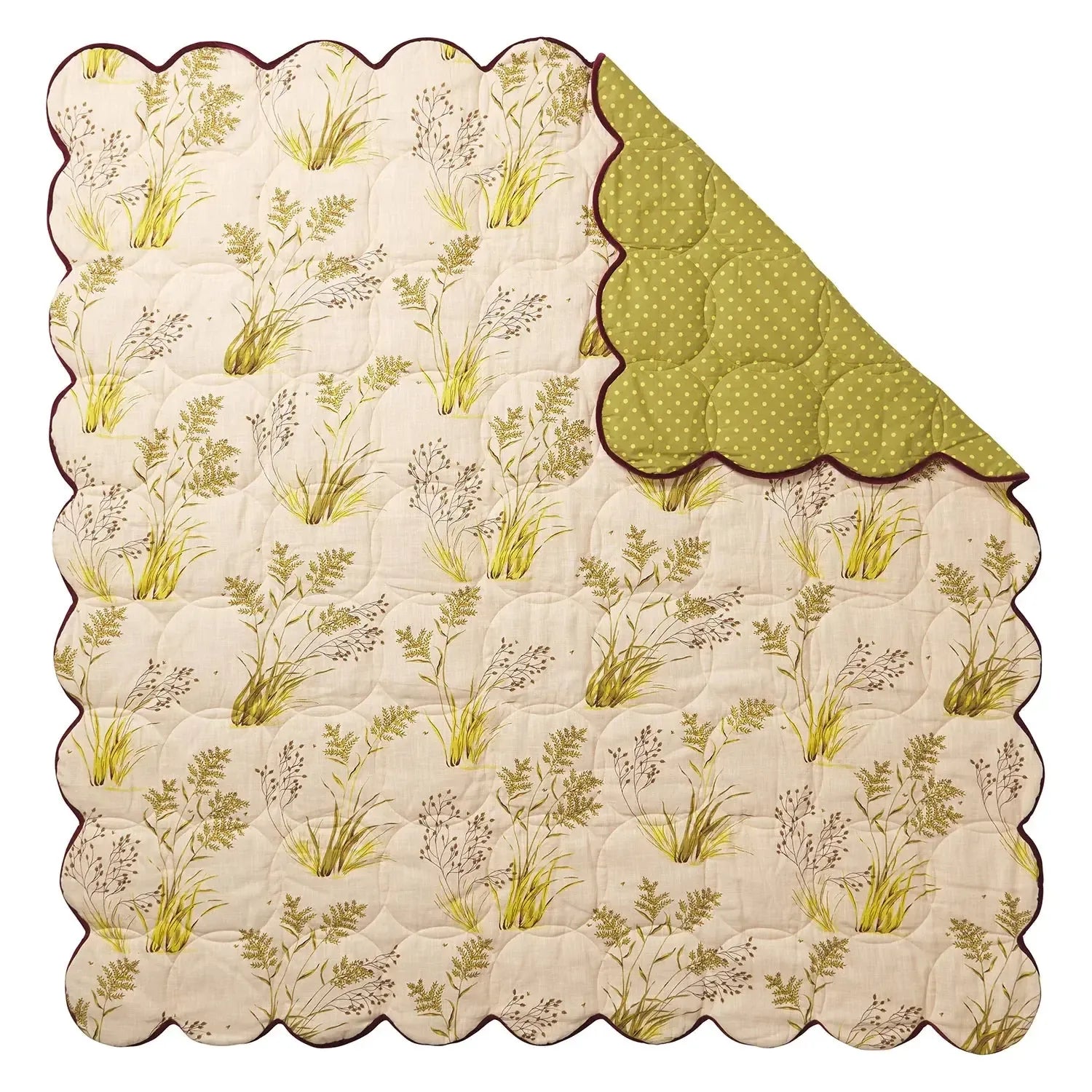 Adelyn Scalloped Quilted Coverlet-Soft Furnishings-Sage & Clare-The Bay Room